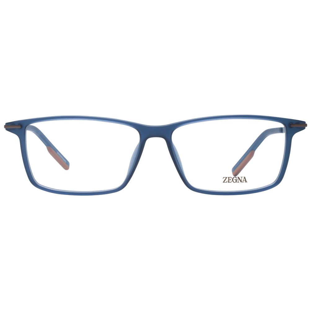 Blue Men Glasses Frame Ermenegildo Zegna