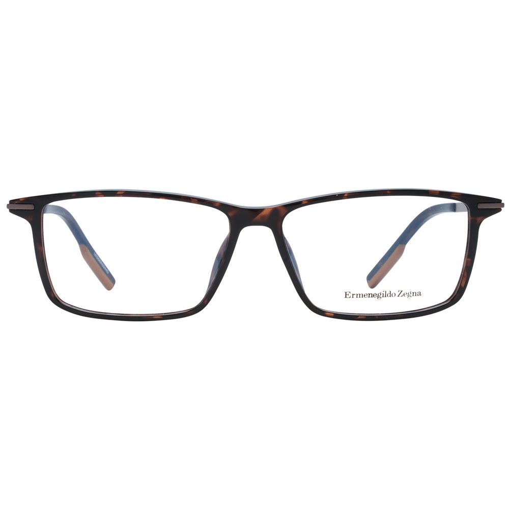 Brown Men Glasses Frame Ermenegildo Zegna