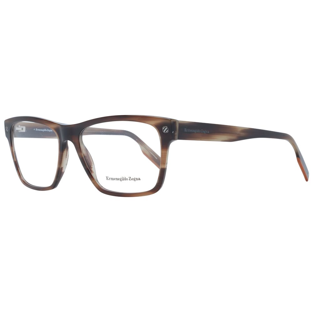 Brown Men Glasses Frame Ermenegildo Zegna