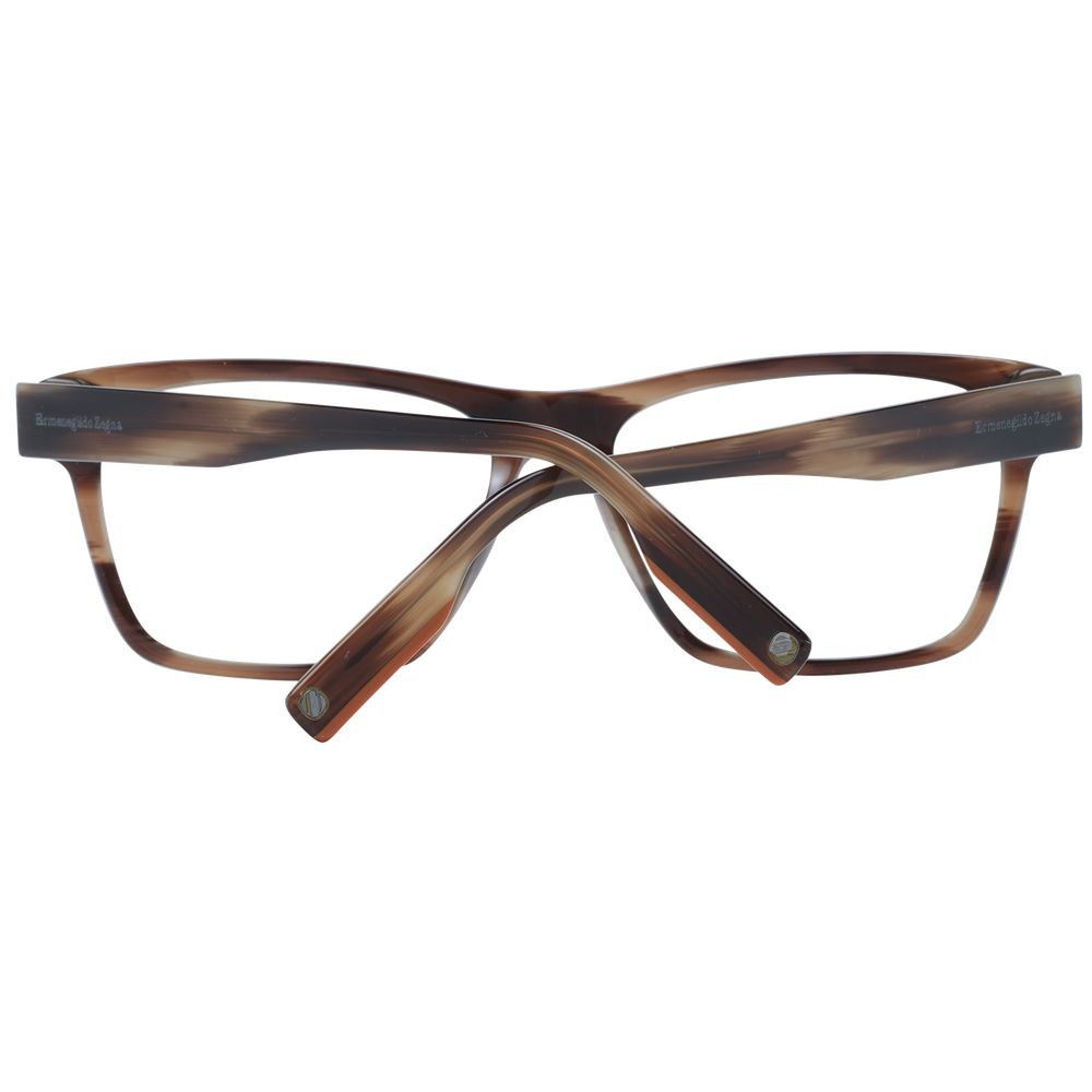 Brown Men Glasses Frame Ermenegildo Zegna