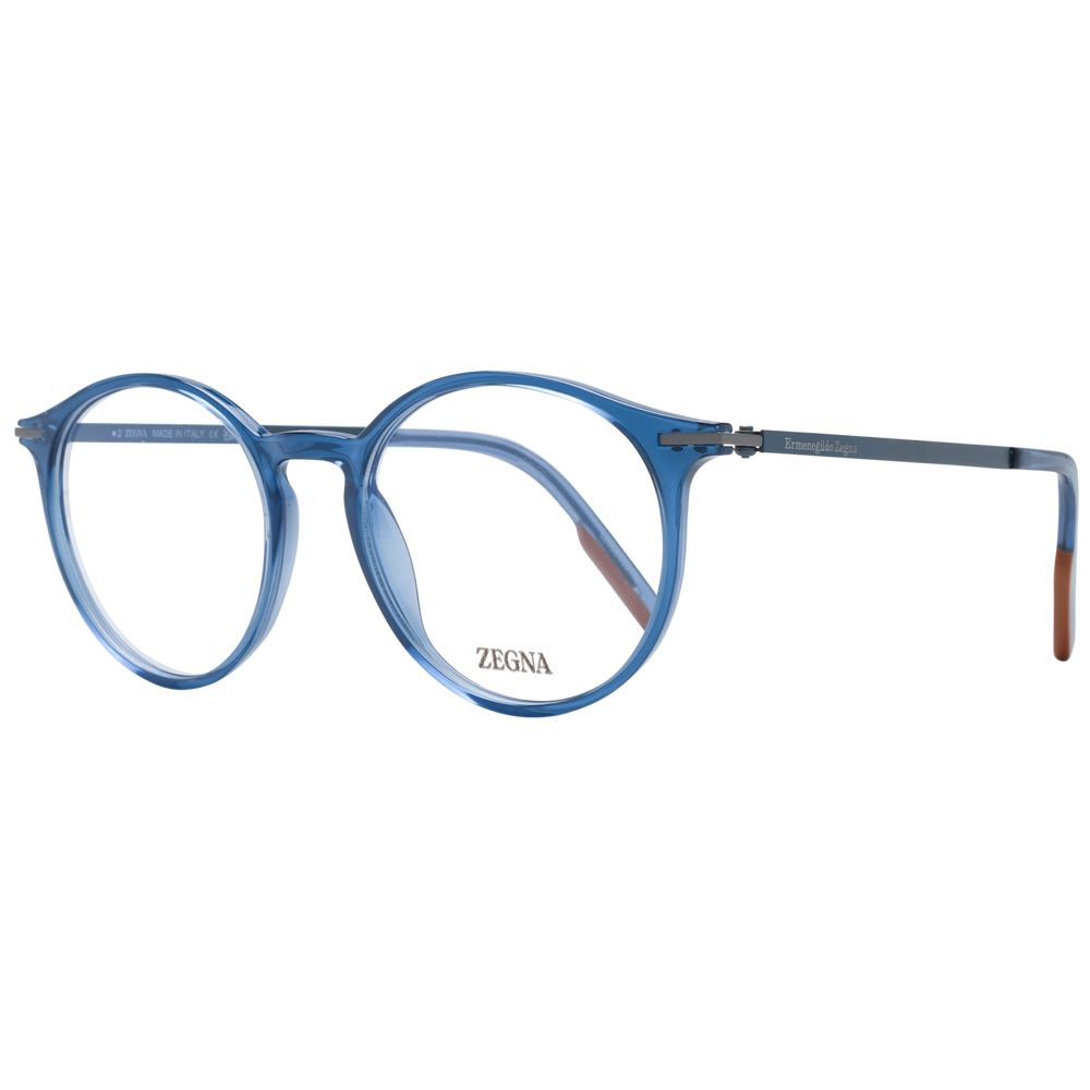Blue Men Glasses Frame Ermenegildo Zegna