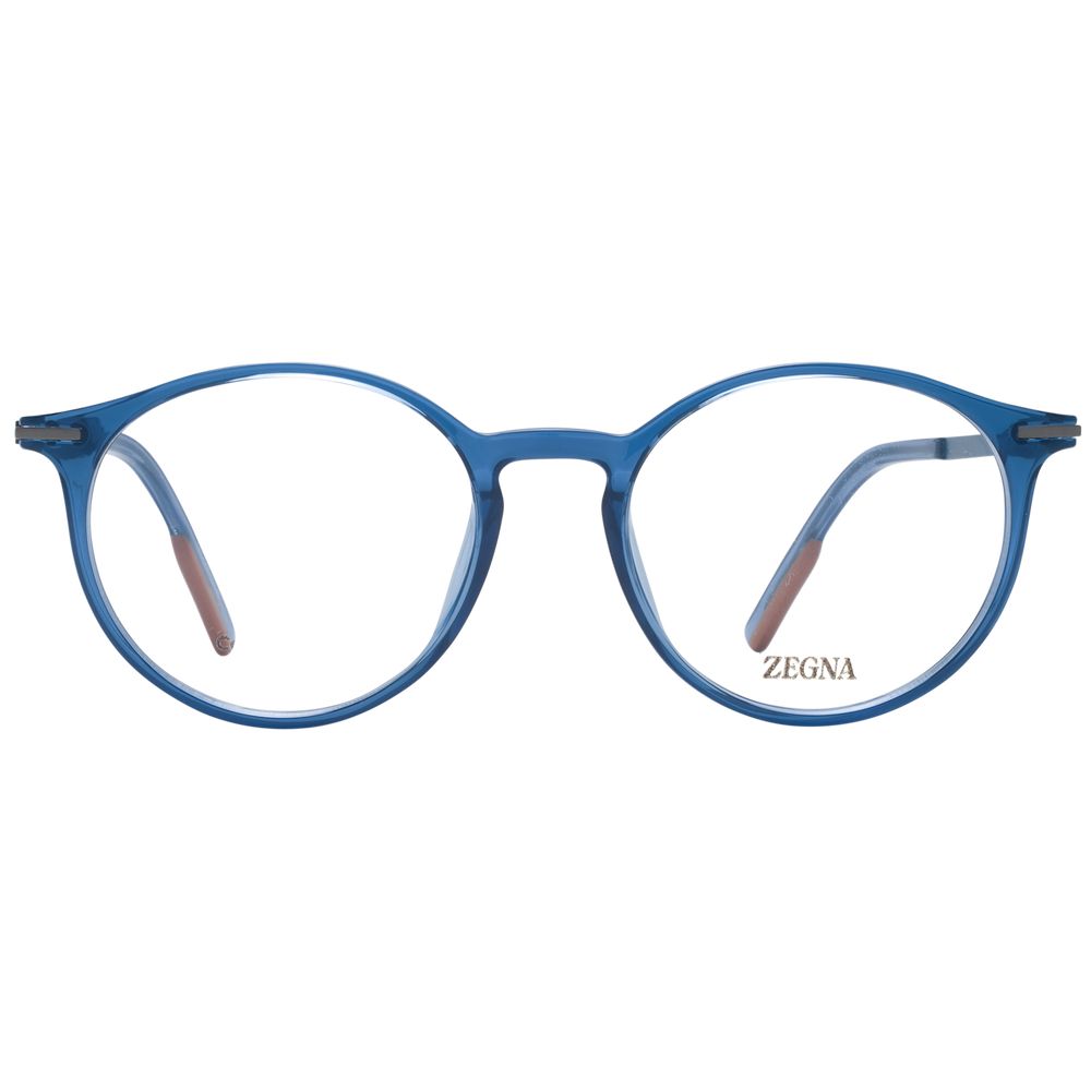 Blue Men Glasses Frame Ermenegildo Zegna