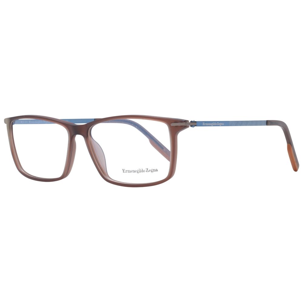 Brown Men Glasses Frame Ermenegildo Zegna