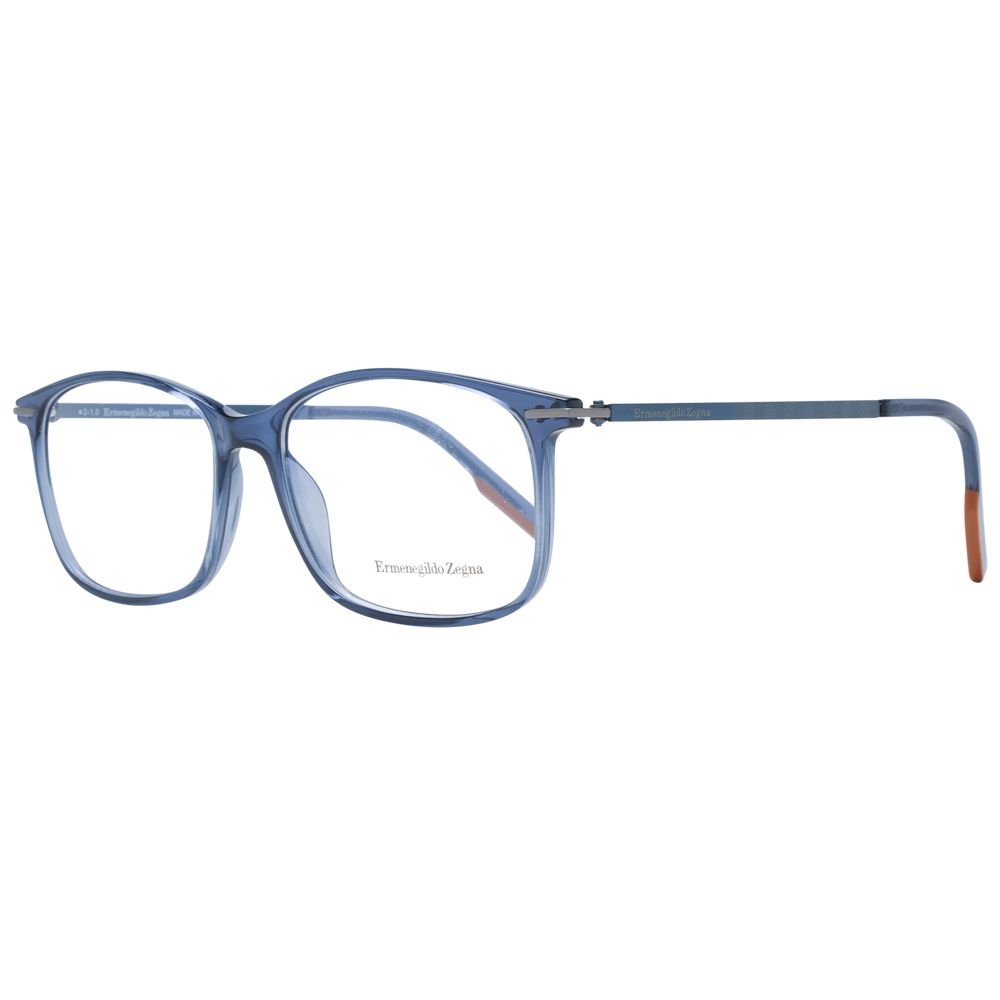 Blue Men Glasses Frame Ermenegildo Zegna
