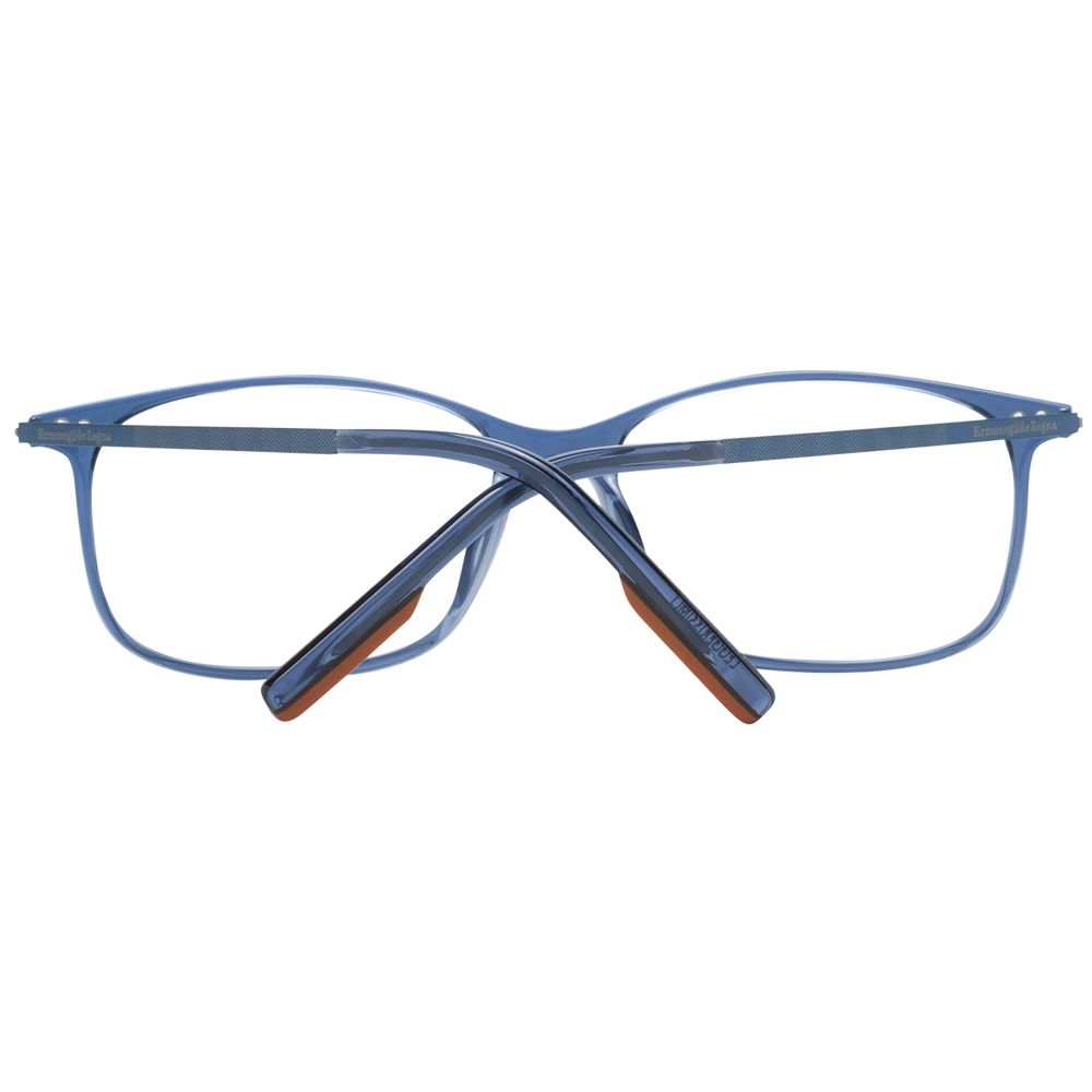 Blue Men Glasses Frame Ermenegildo Zegna