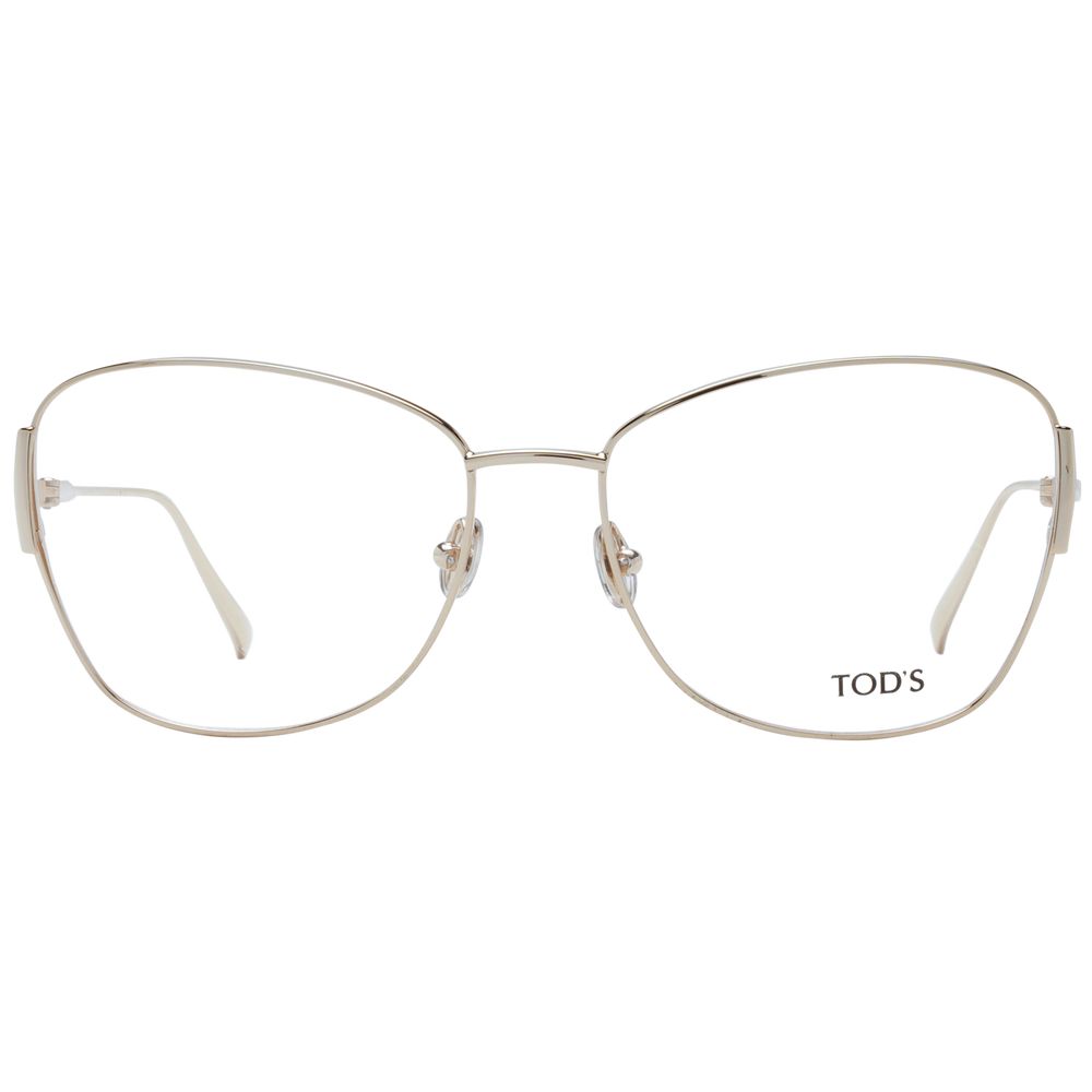 Gold Women Glasses Frame Tod's