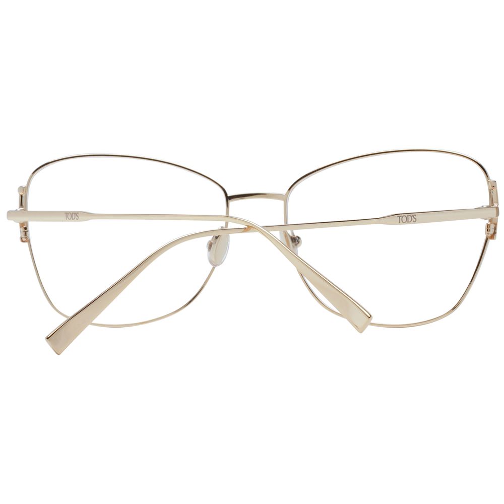 Gold Women Glasses Frame Tod's