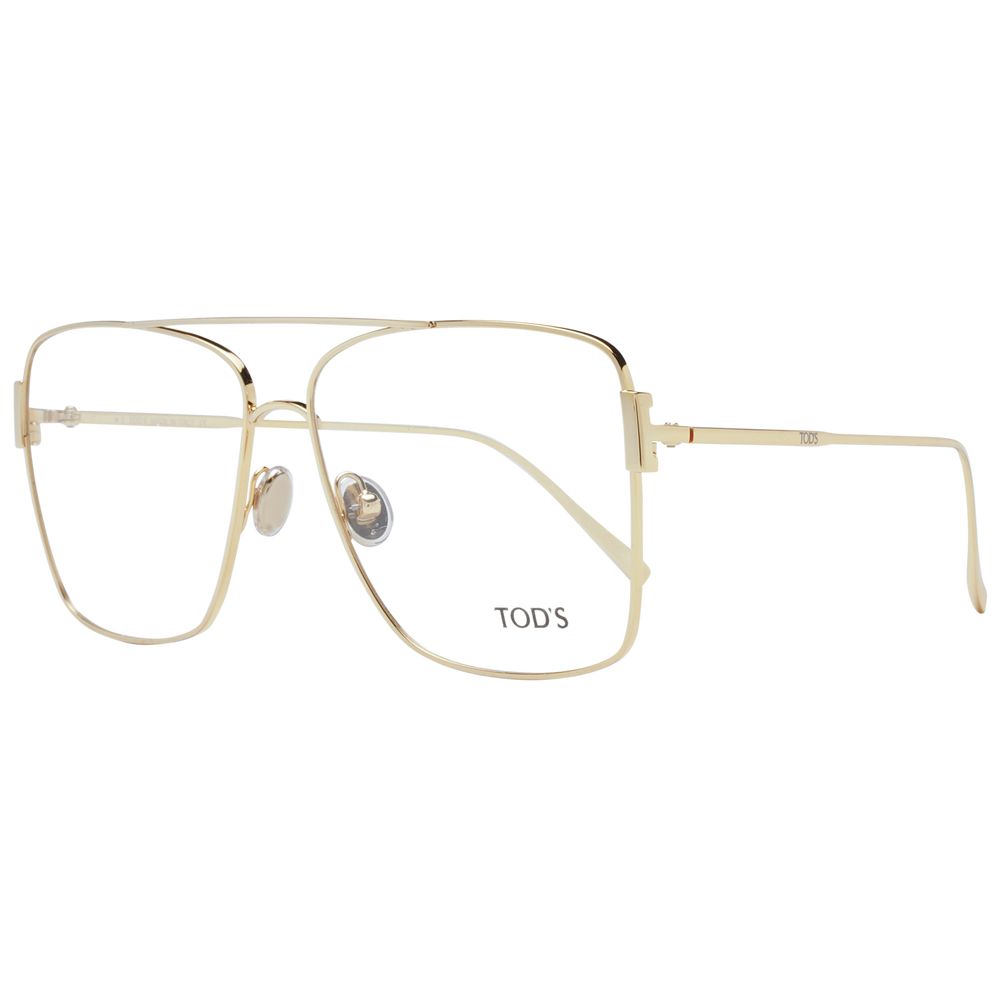 Gold Women Glasses Frame Tod's