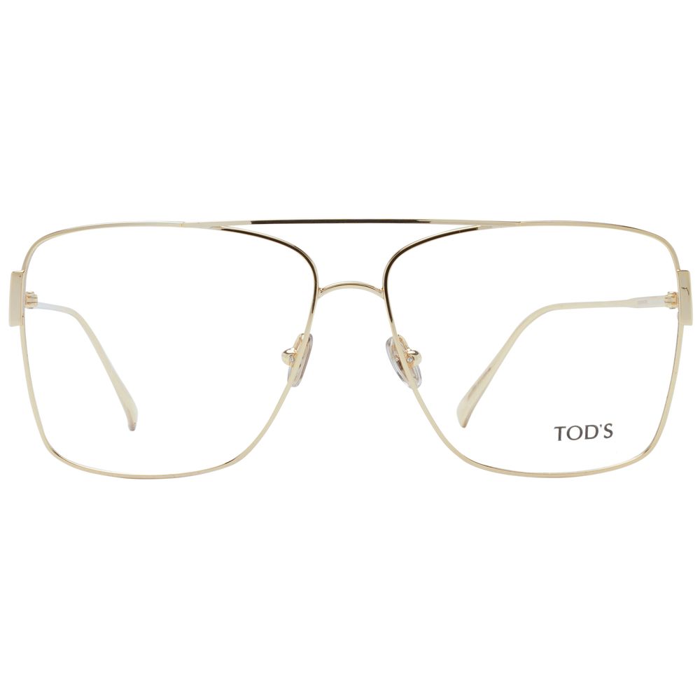 Gold Women Glasses Frame Tod's