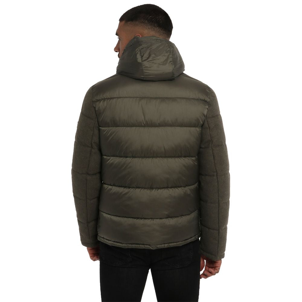 Green Wool Men Jacket Yes Zee