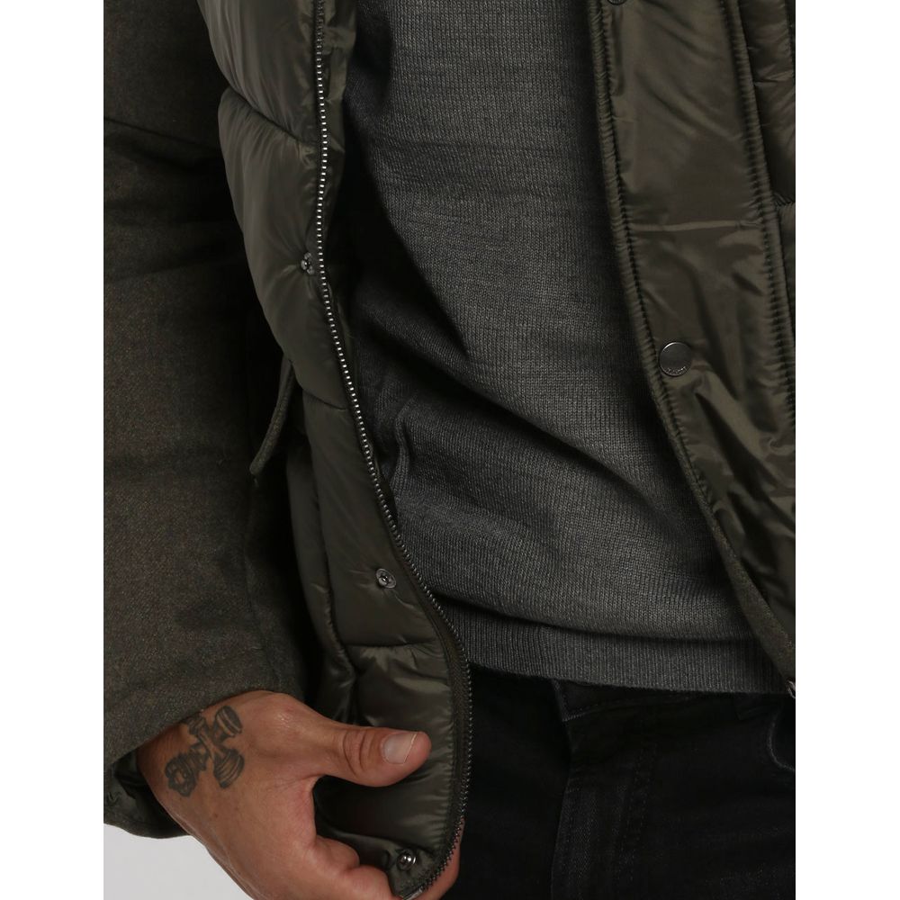 Green Wool Men Jacket Yes Zee