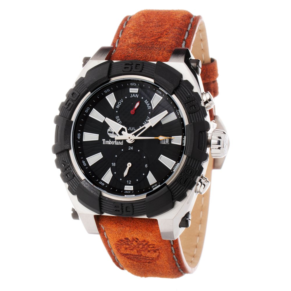 Brown Leather Watch Timberland