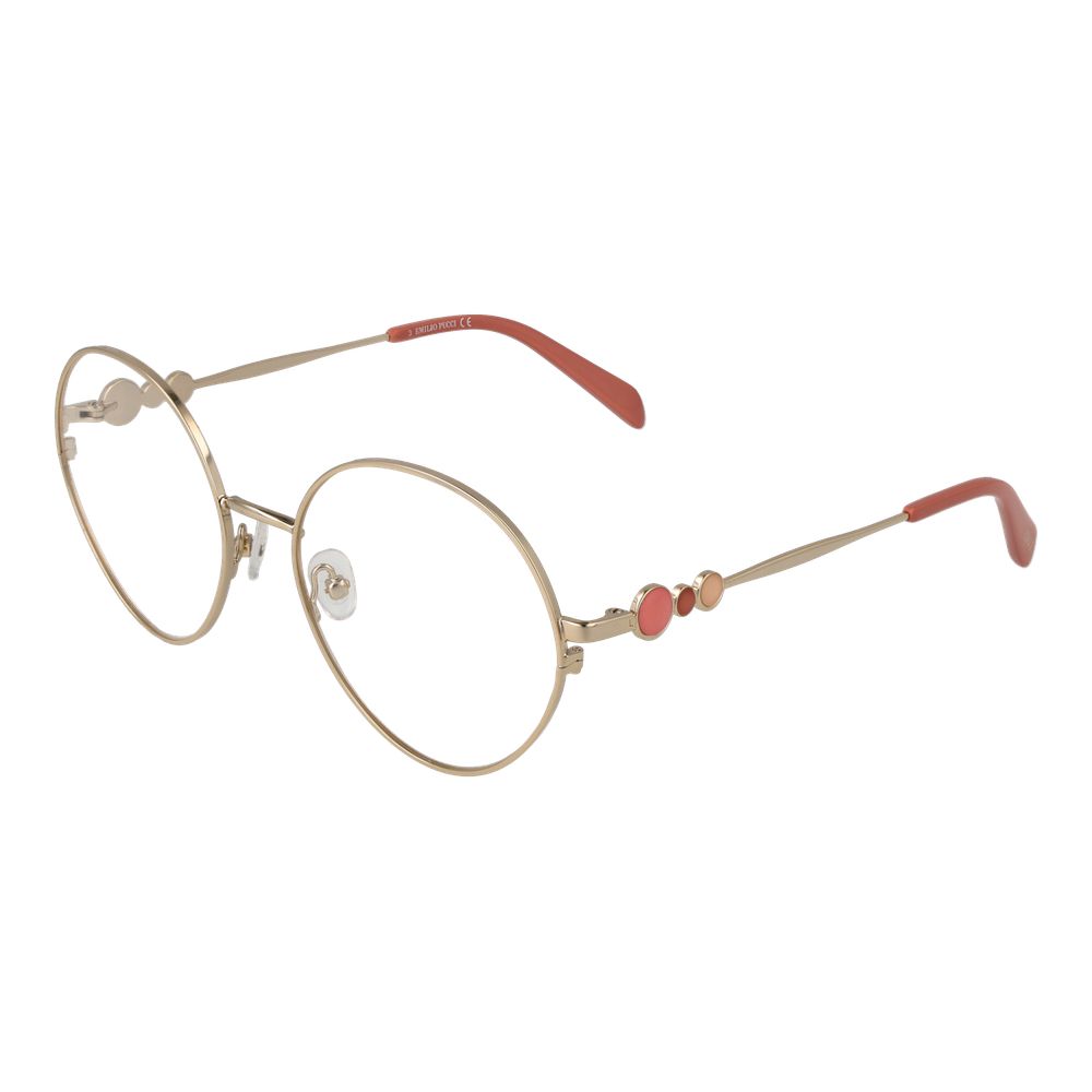 Gold Women Glasses Frame Emilio Pucci