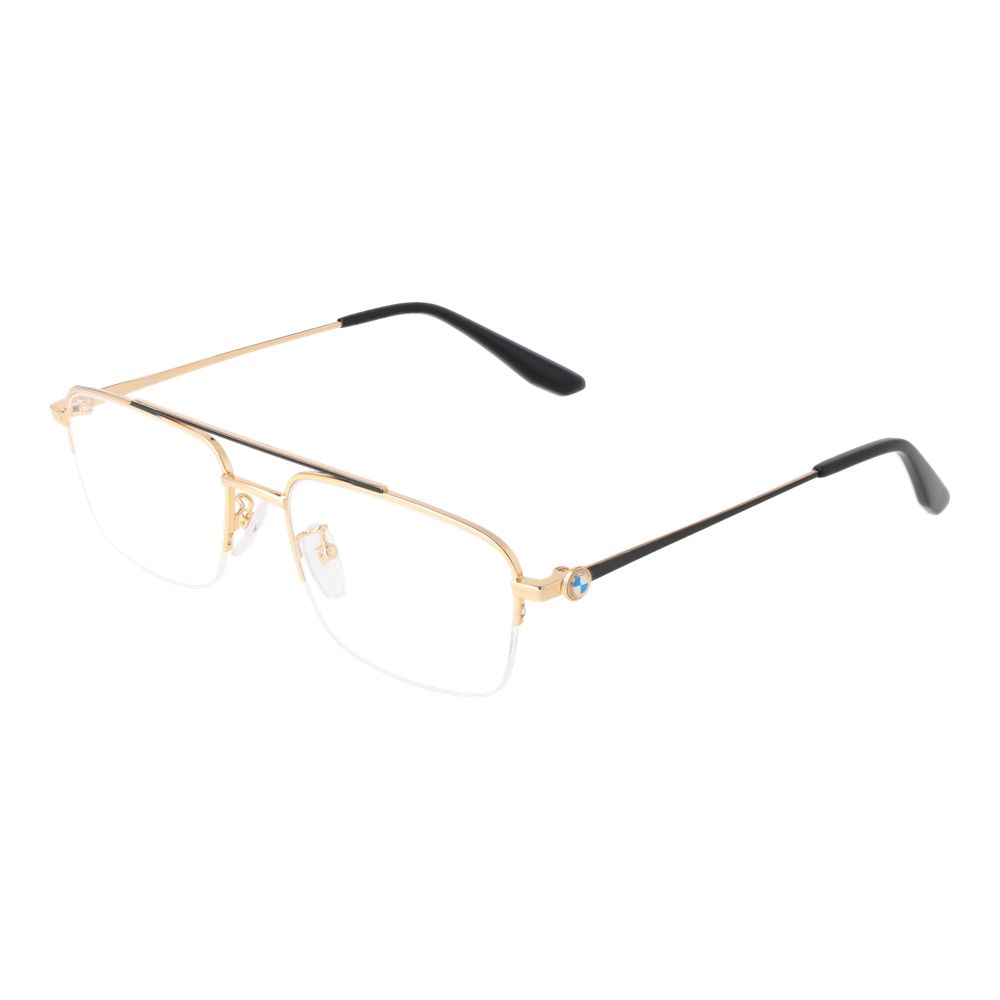 Gold Men Glasses Frame BMW
