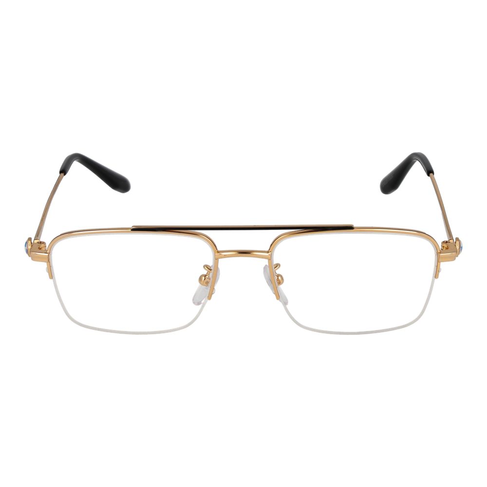 Gold Men Glasses Frame BMW