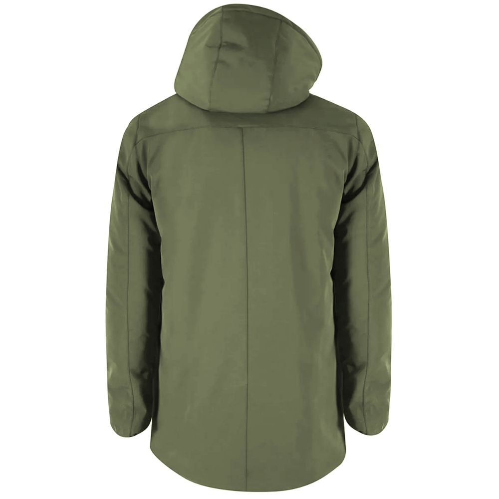 Green Nylon Men Jacket Yes Zee