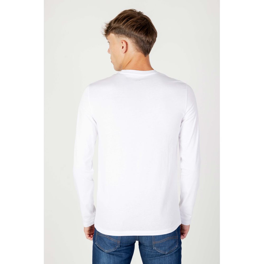 White Cotton Long Sleeve Armani Exchange