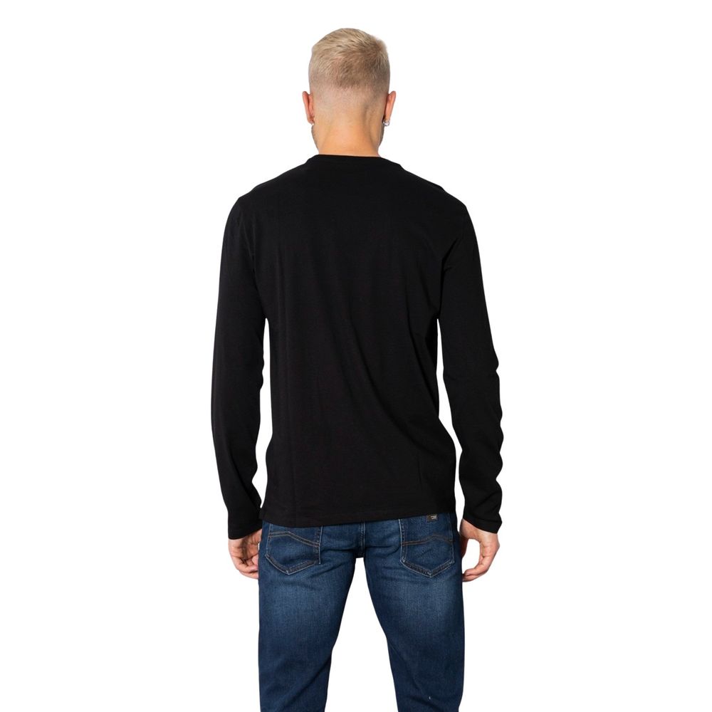 Black Cotton Long Sleeve Armani Exchange