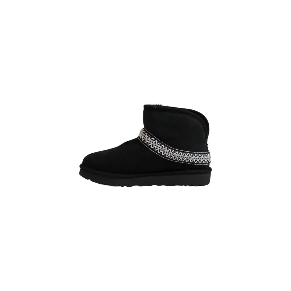 Black Suede Leather Ankle UGG
