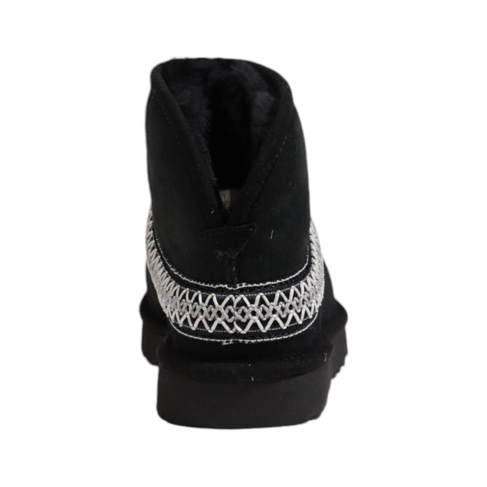 Black Suede Leather Ankle UGG