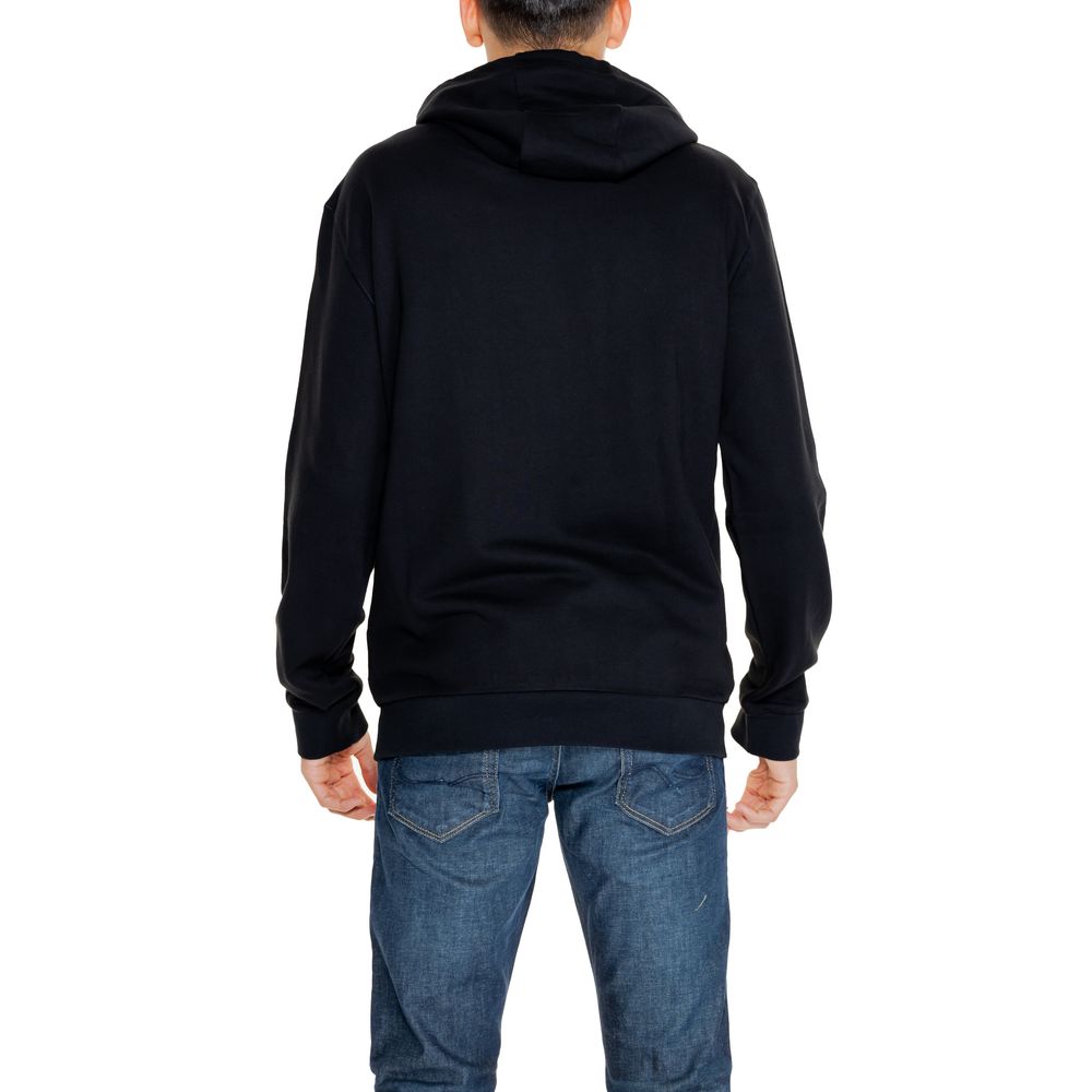 Black Cotton Hoody EA7 Emporio Armani