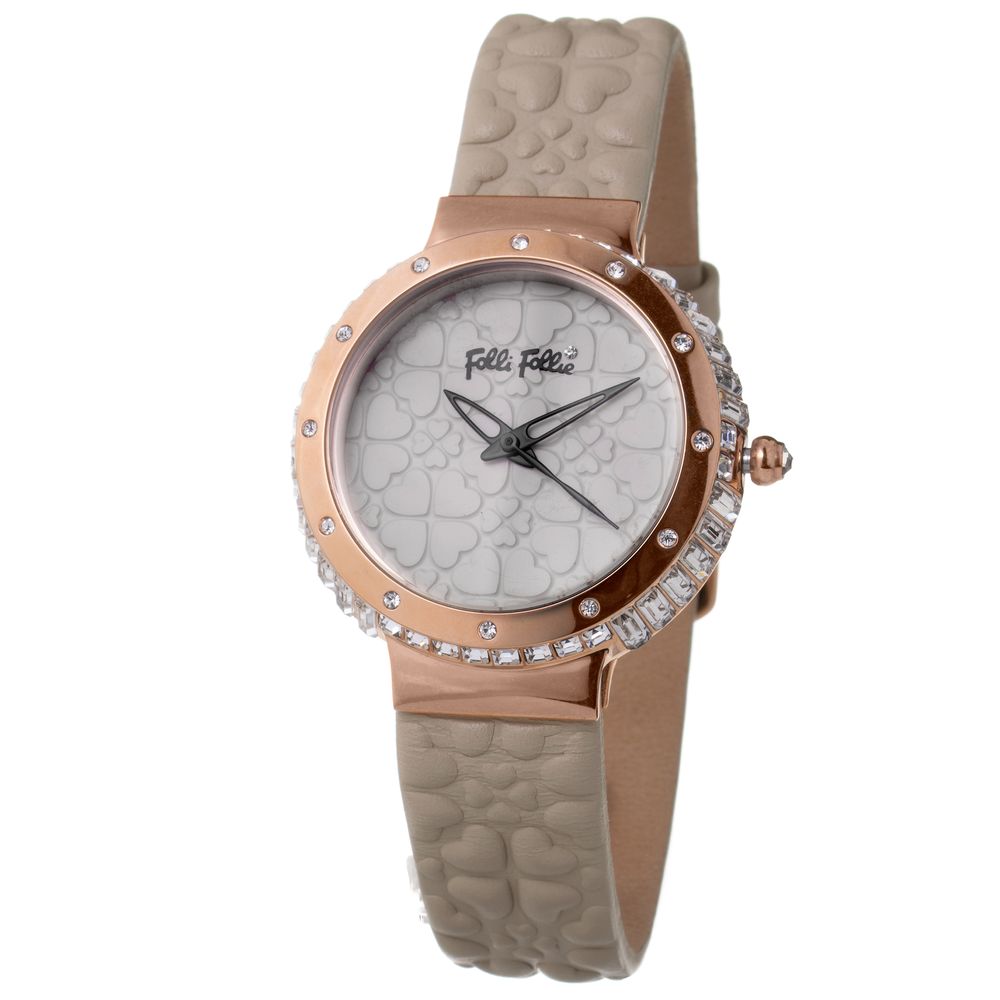 Gray Leather Watch Folli Follie