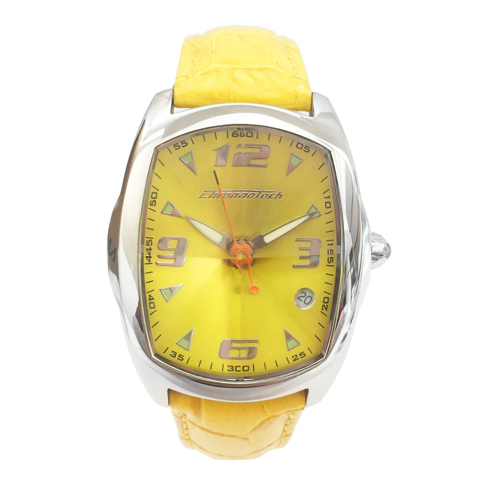 Yellow Leather Watch Chronotech