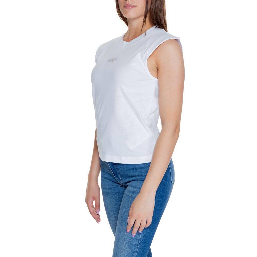 White Cotton T-Shirt Calvin Klein Jeans