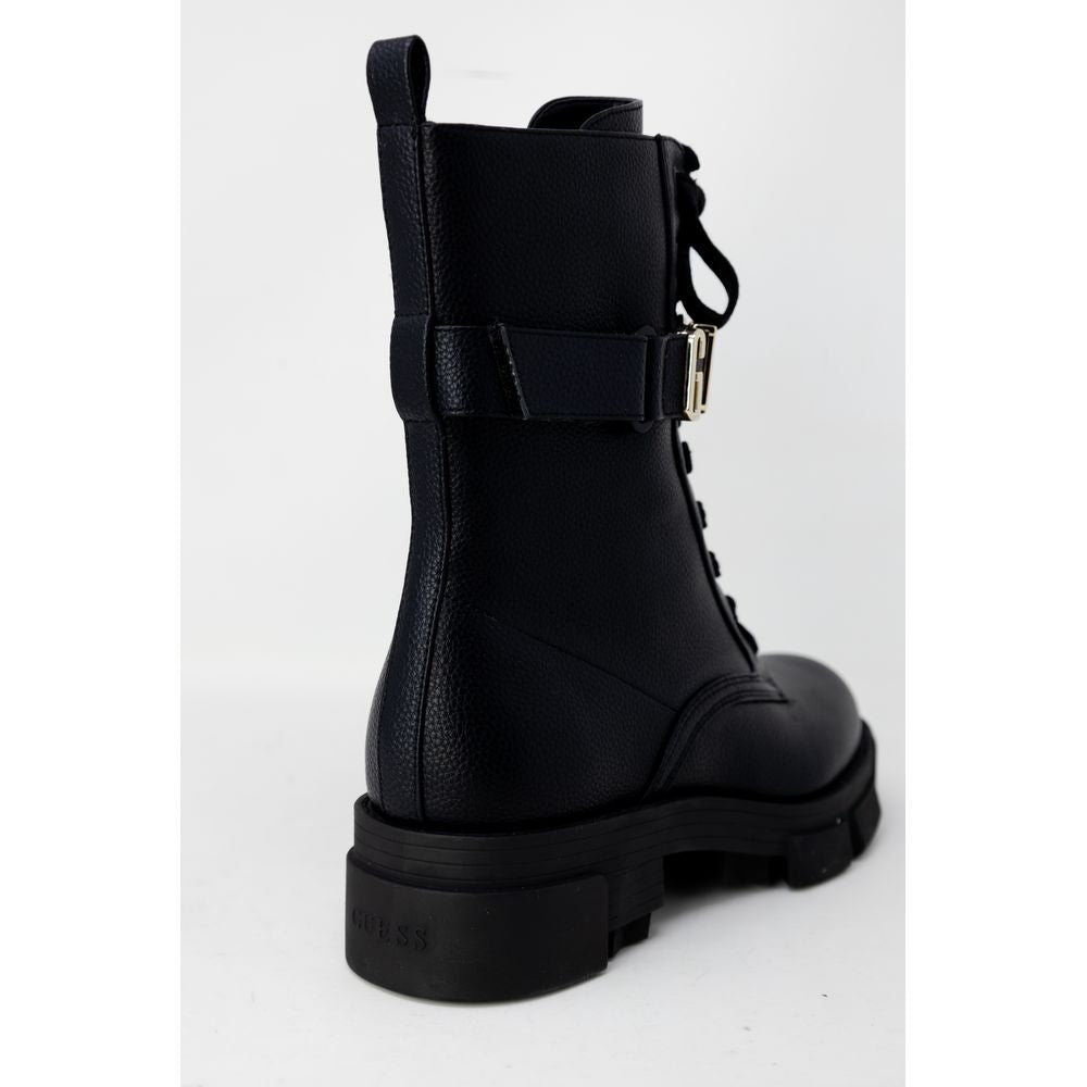Black Artificial Leather Boot Guess