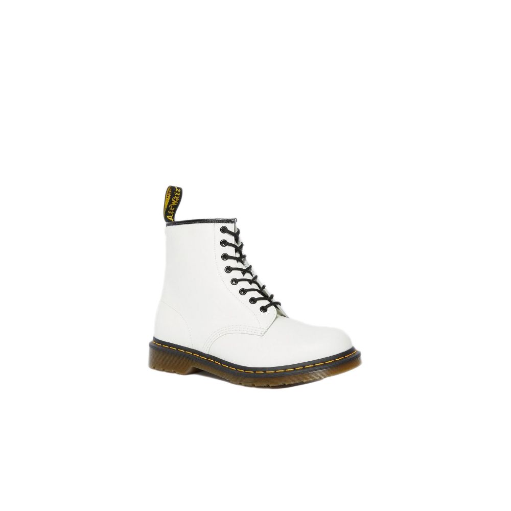 White Leather Boot Dr. Martens