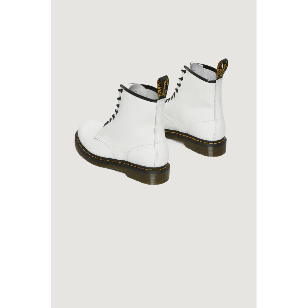 White Leather Boot Dr. Martens