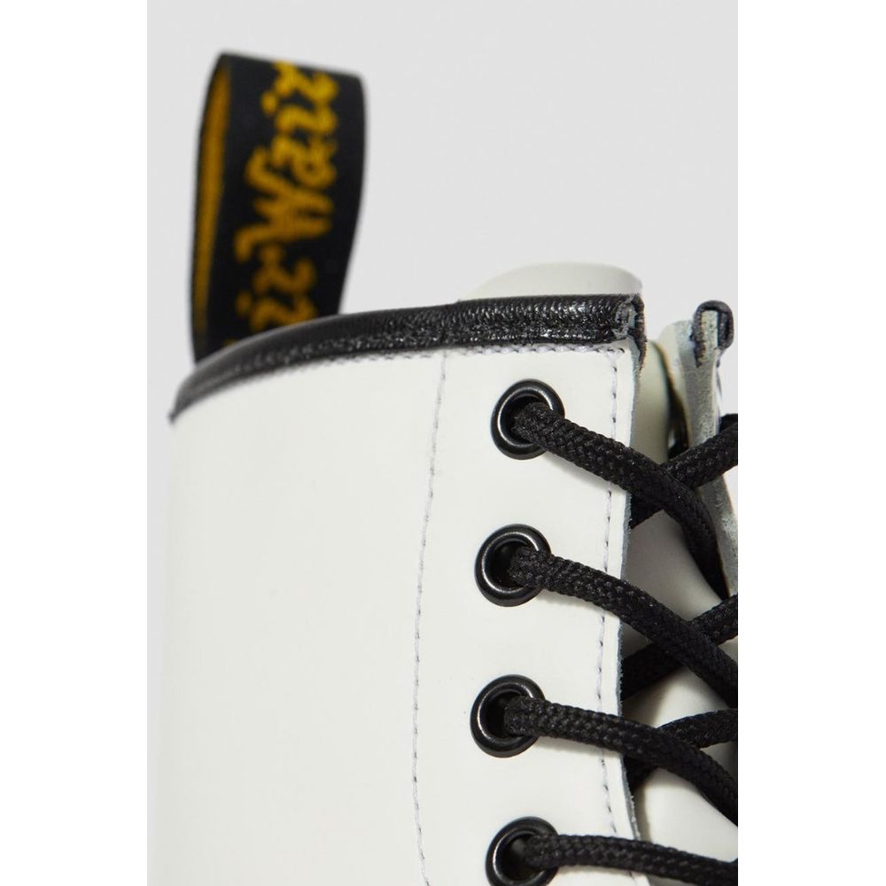 White Leather Boot Dr. Martens