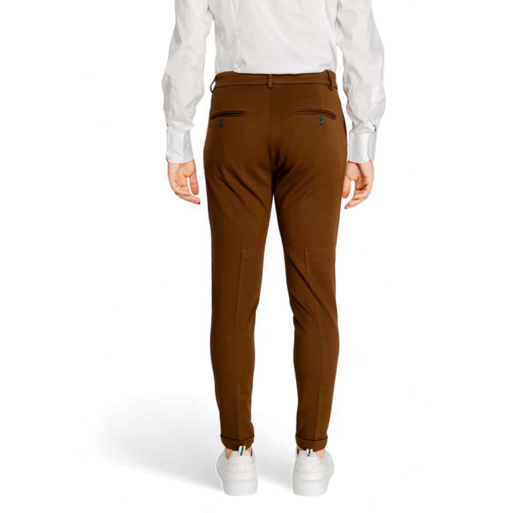 Brown Viscose Pant Antony Morato