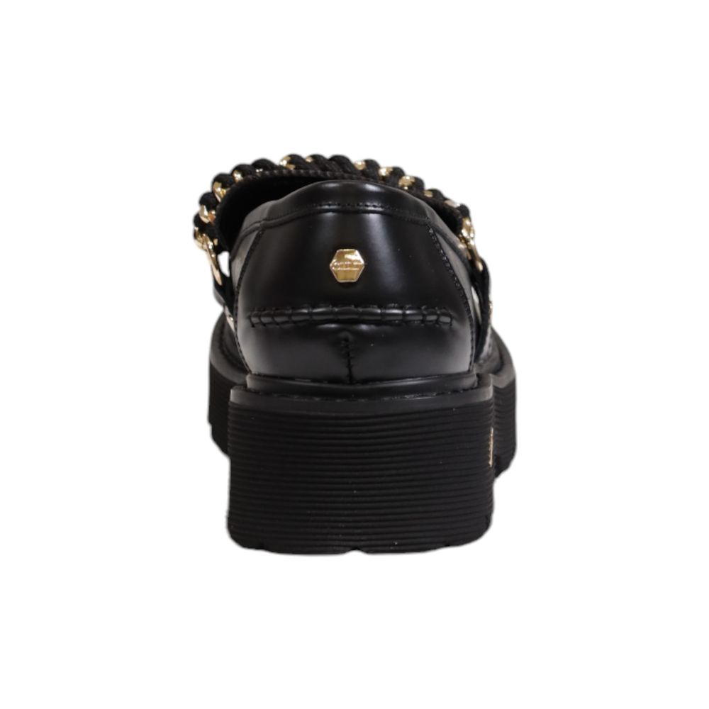 Black Leather Platform Cult