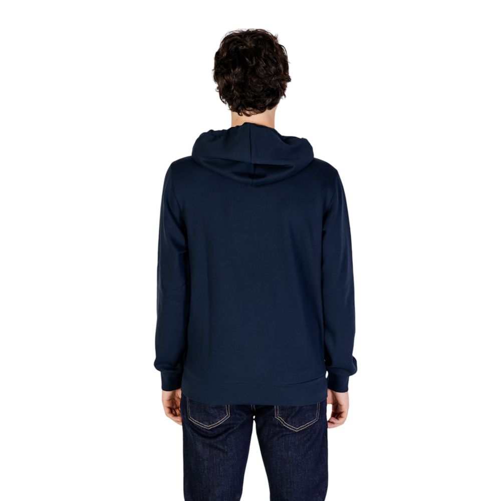 Blue Polyester Hoody Emporio Armani Underwear