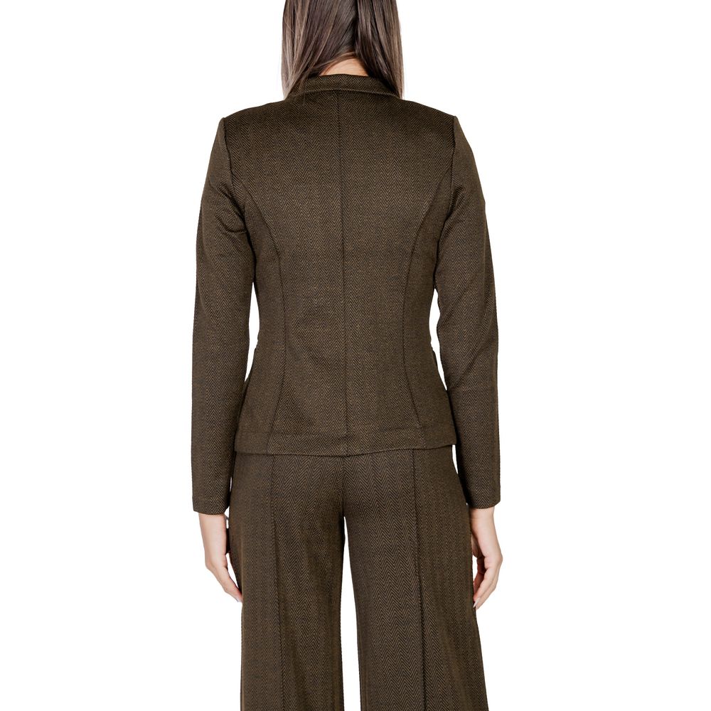 Green Polyester Blazer ICHI