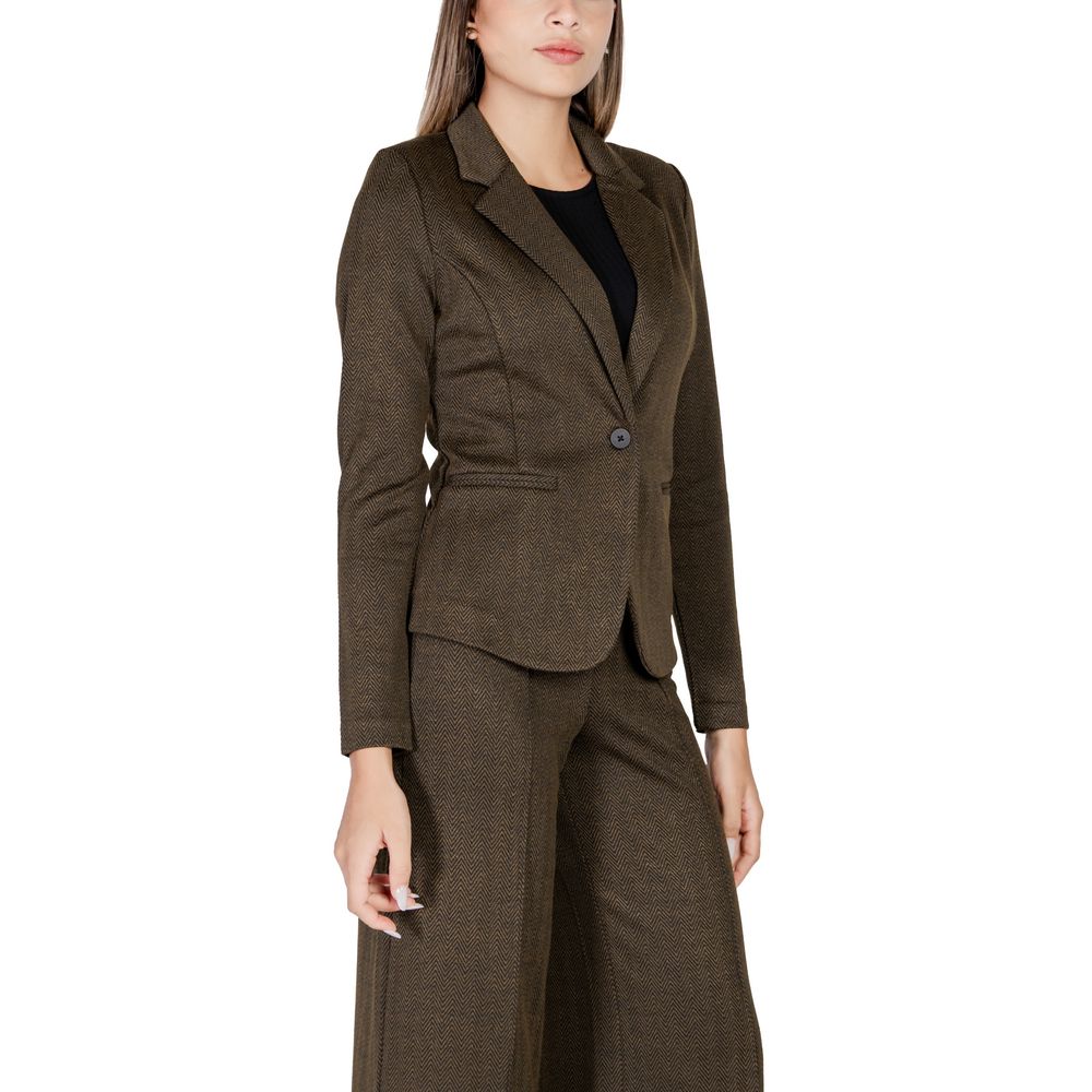 Green Polyester Blazer ICHI