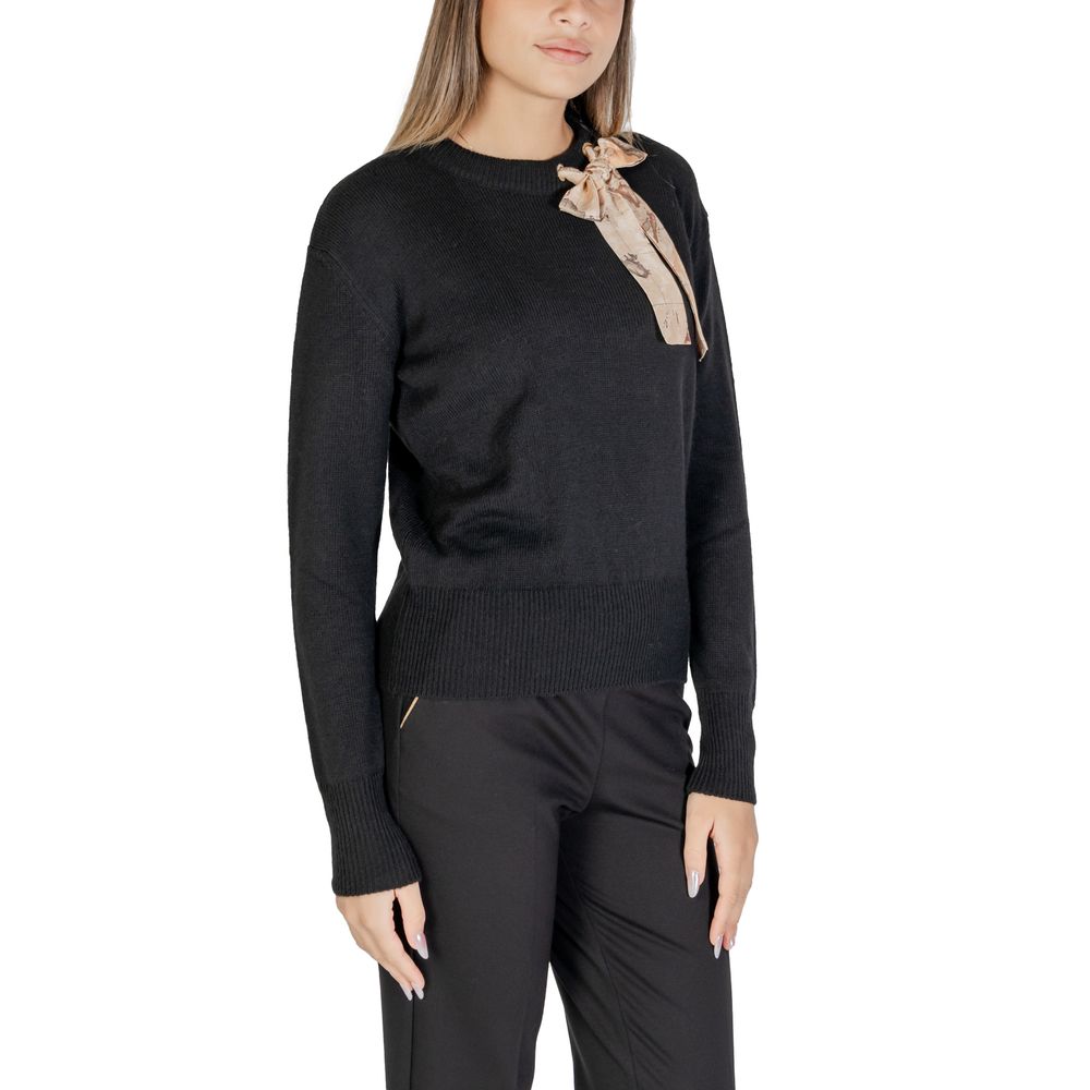 Black Polyester Sweater Alviero Martini Prima Classe