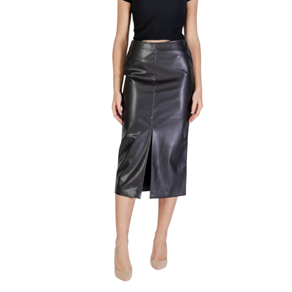 Black Polyester Skirt ICHI