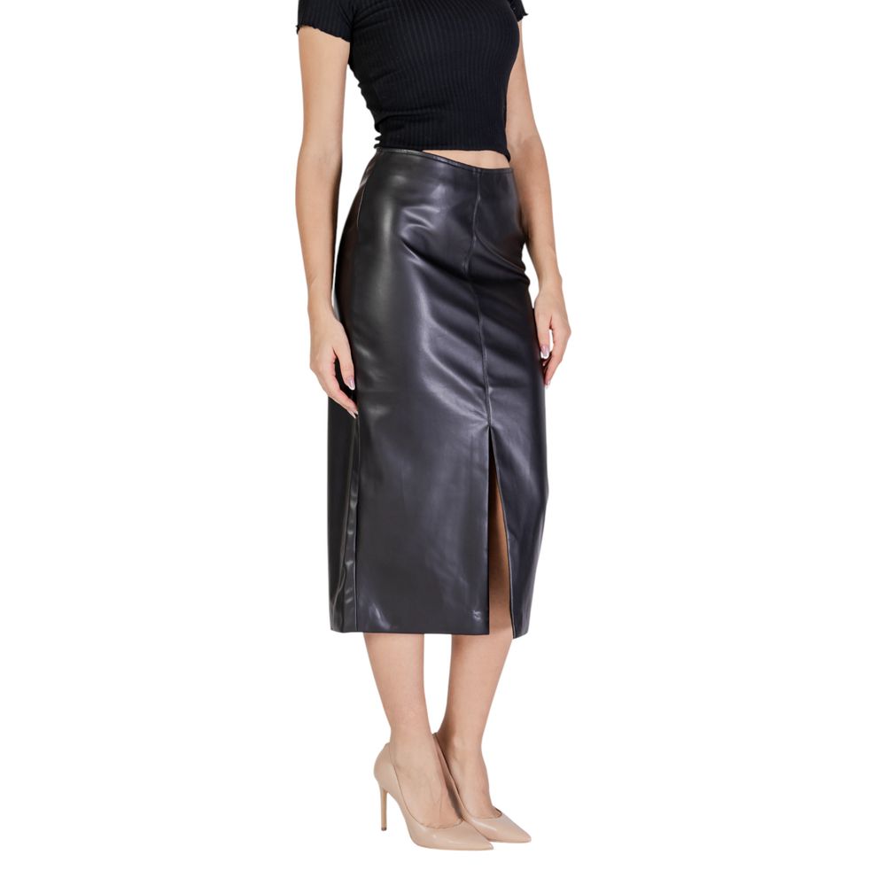 Black Polyester Skirt ICHI