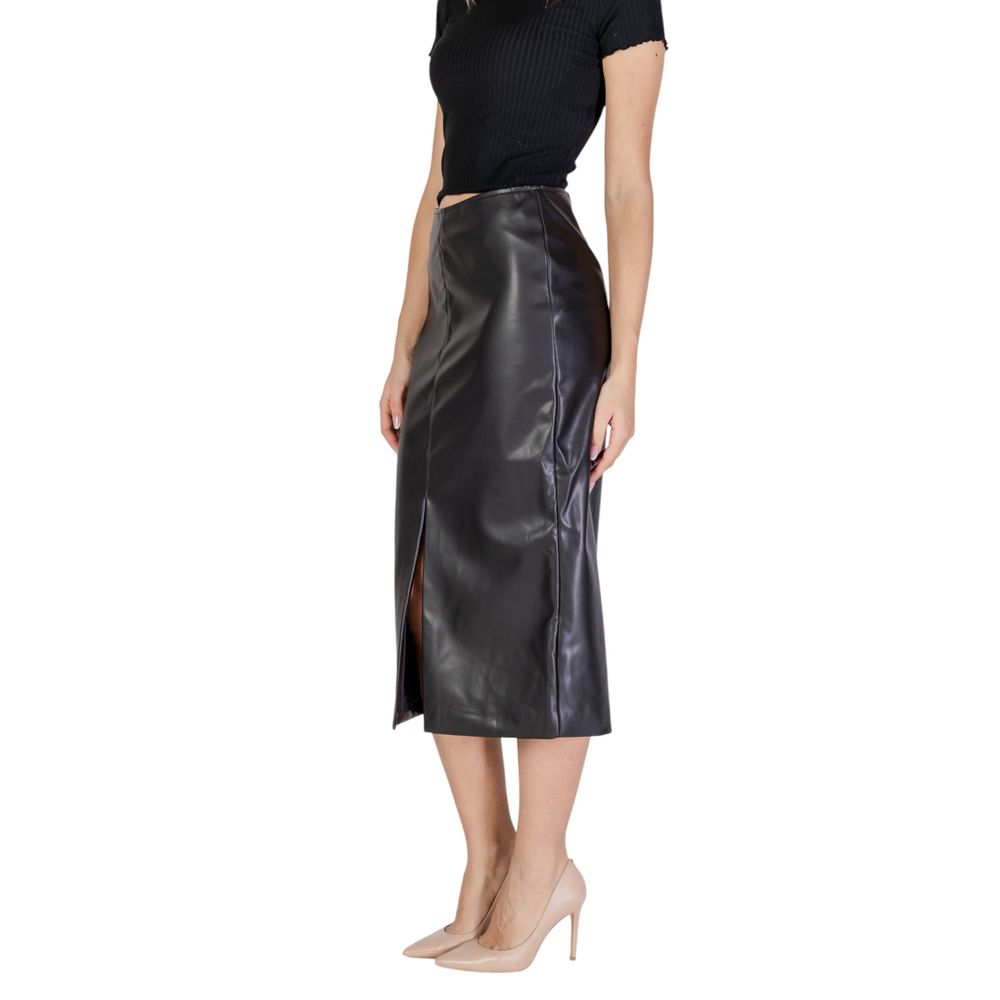 Black Polyester Skirt ICHI