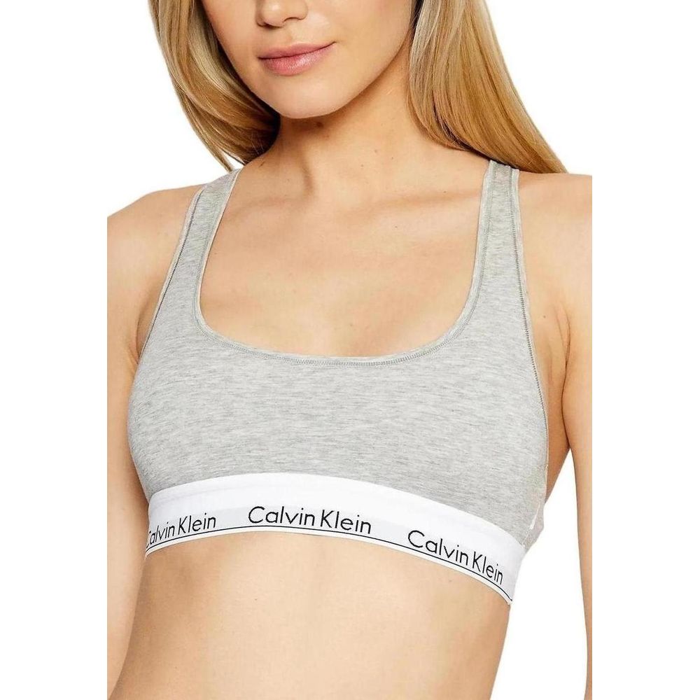 Gray Cotton Bra Calvin Klein Underwear
