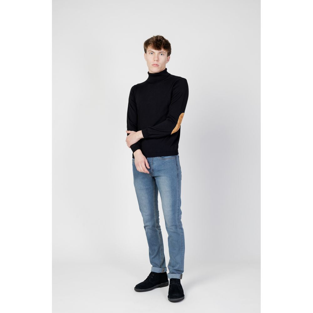 Black Viscose Turtleneck Alviero Martini Prima Classe