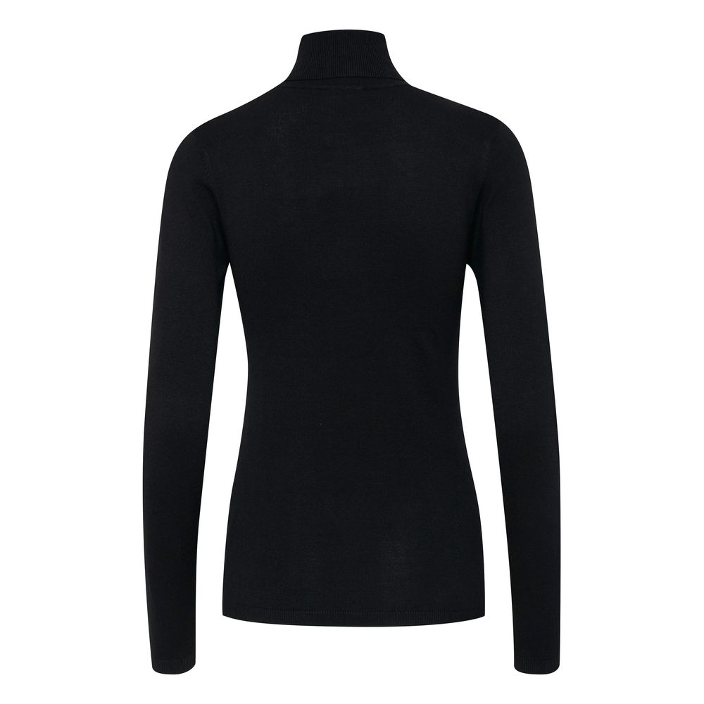 Black Viscose Turtleneck ICHI