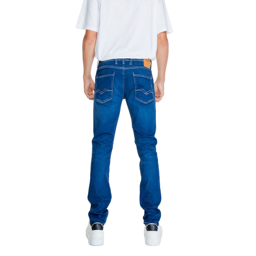 Blue Cotton Relaxed Fit Jean Replay