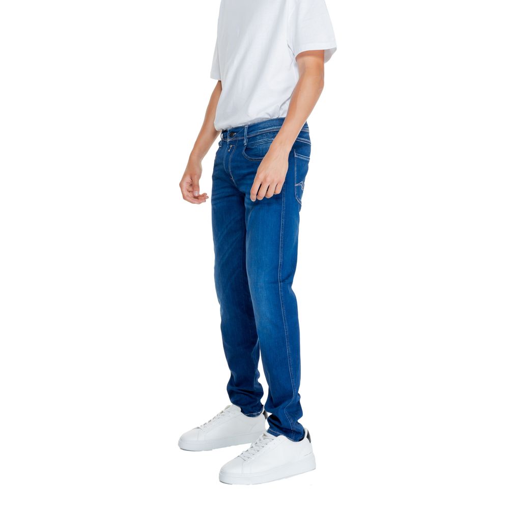 Blue Cotton Relaxed Fit Jean Replay