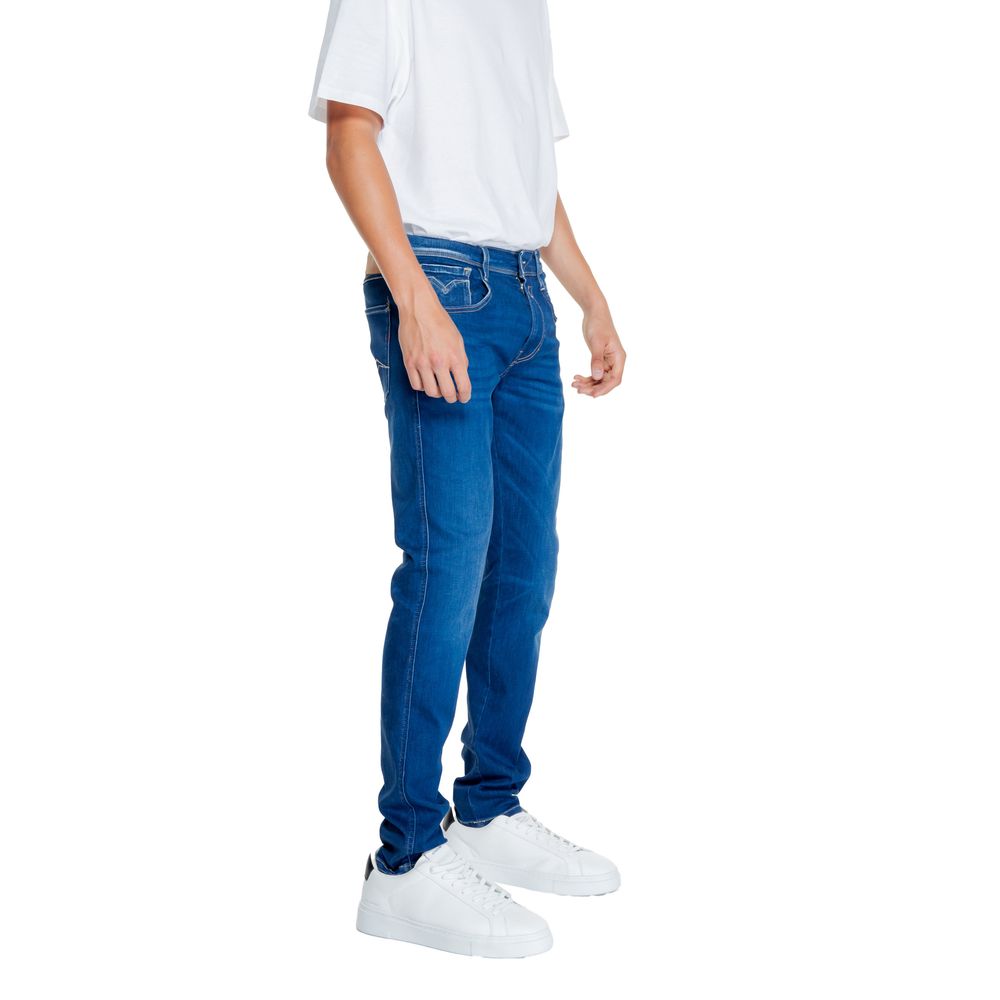 Blue Cotton Relaxed Fit Jean Replay