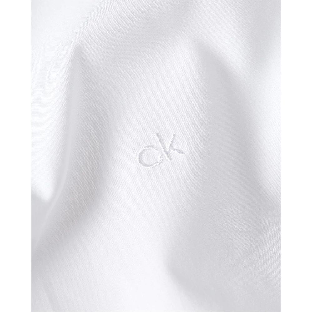 White Cotton Shirt Calvin Klein