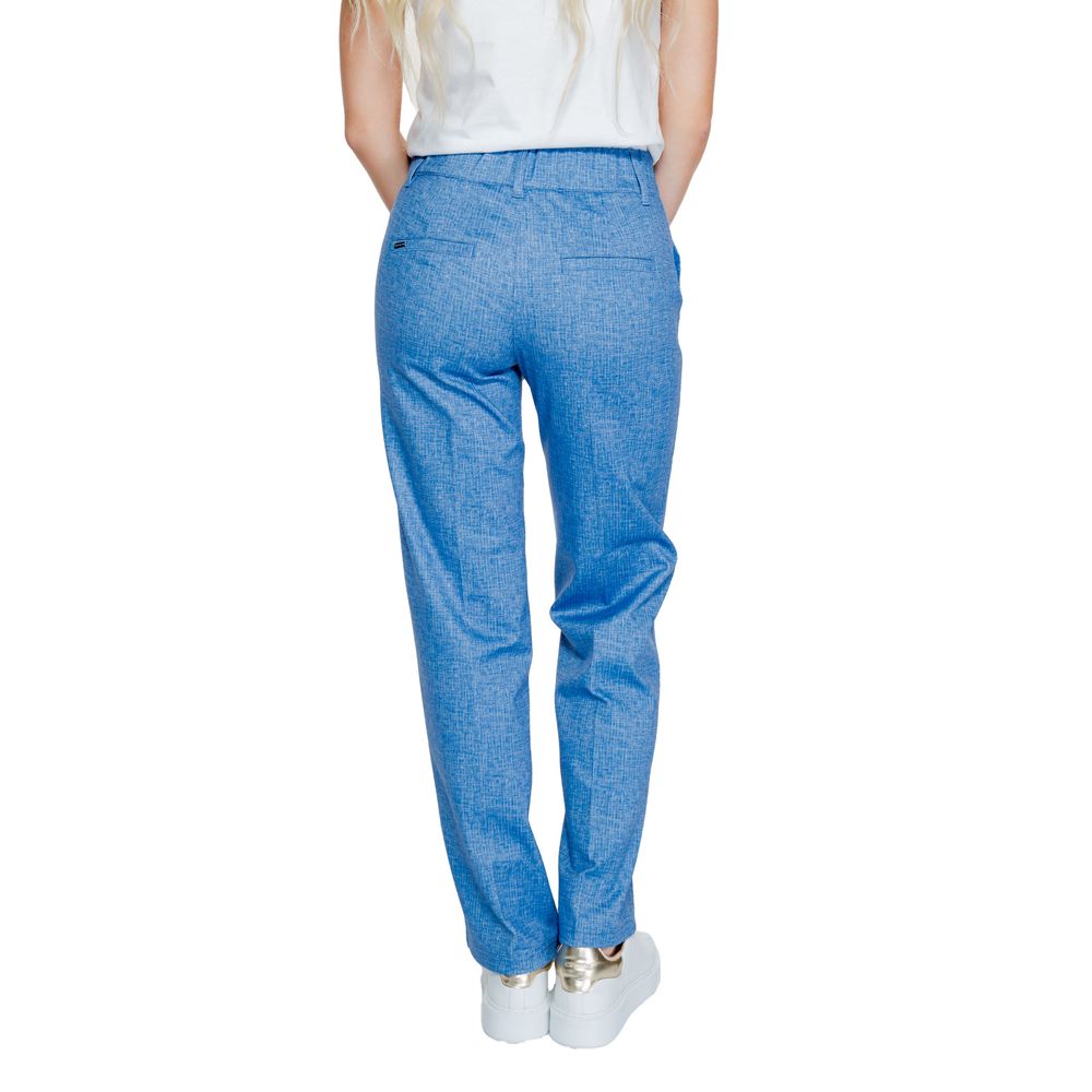 Blue Polyester Pant Street One