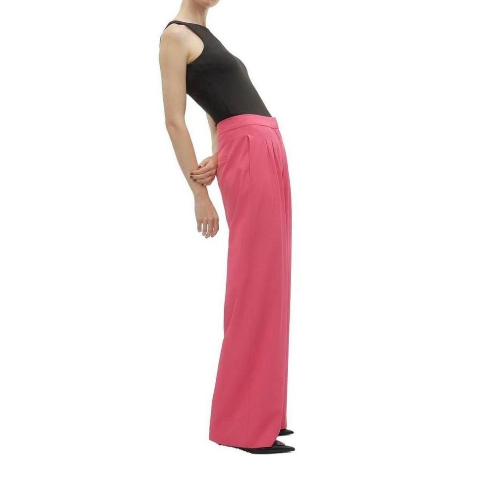 Pink Polyester Pant Vero Moda